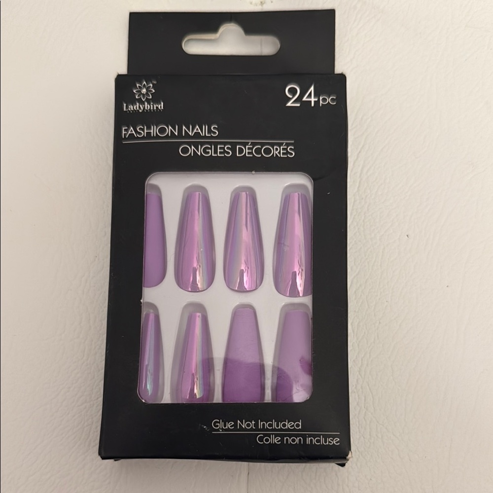 Ladybird Fashion Nails 24pc Set - Purple
